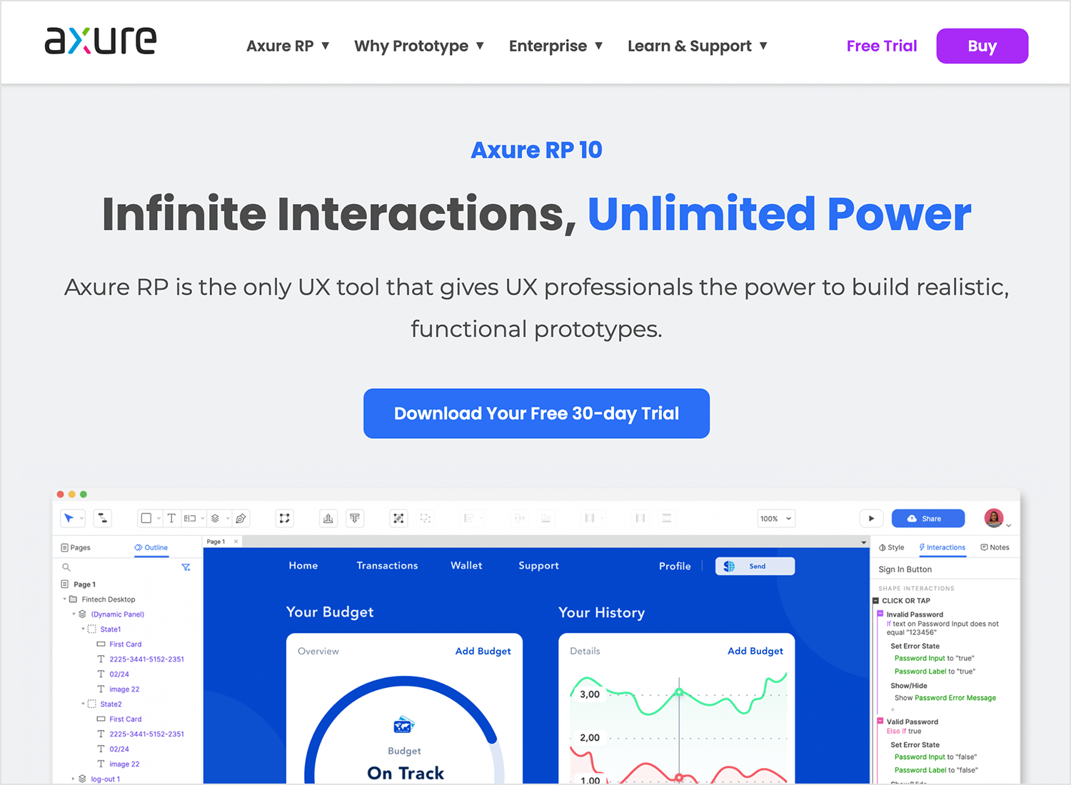 Axure RP - UX tool for building realistic, functional prototypes