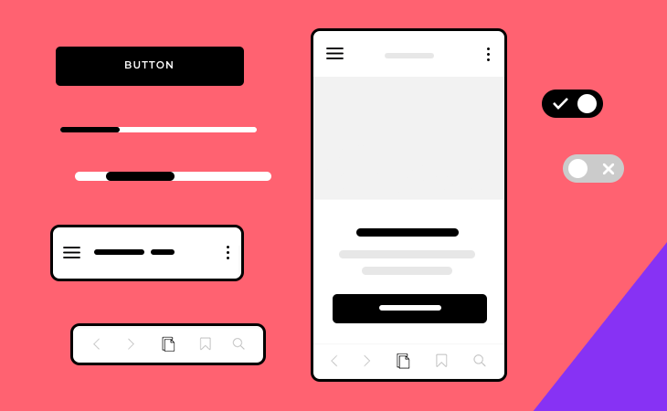 Mobile wireframing UI kit