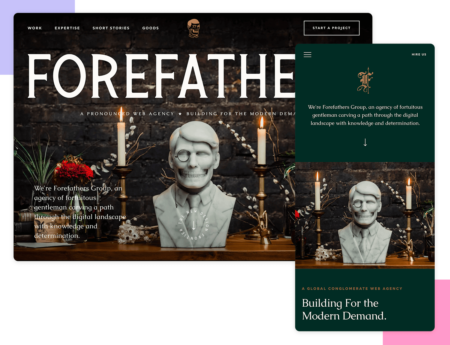 Responsive website examples - Forefathers Group