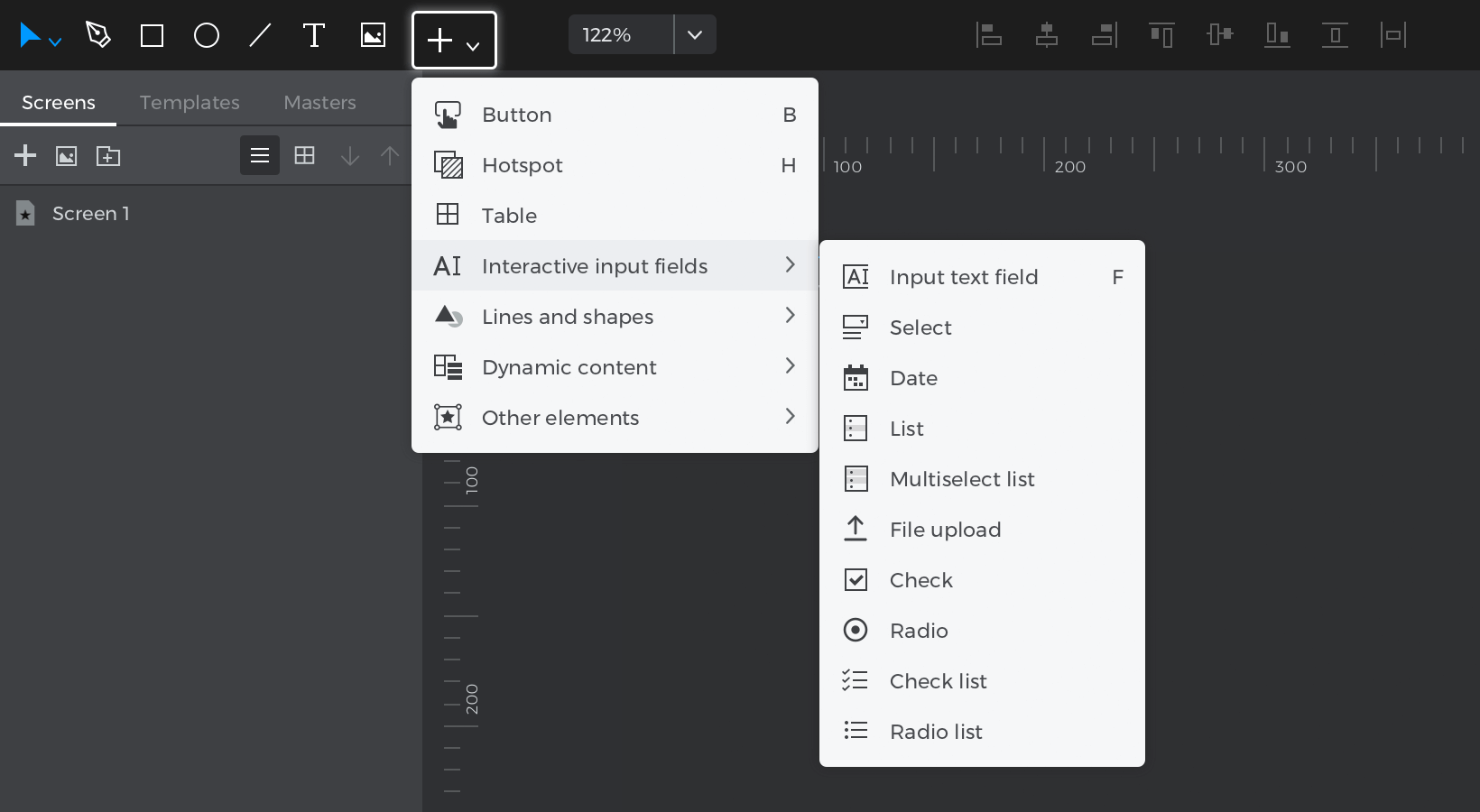 Form widgets