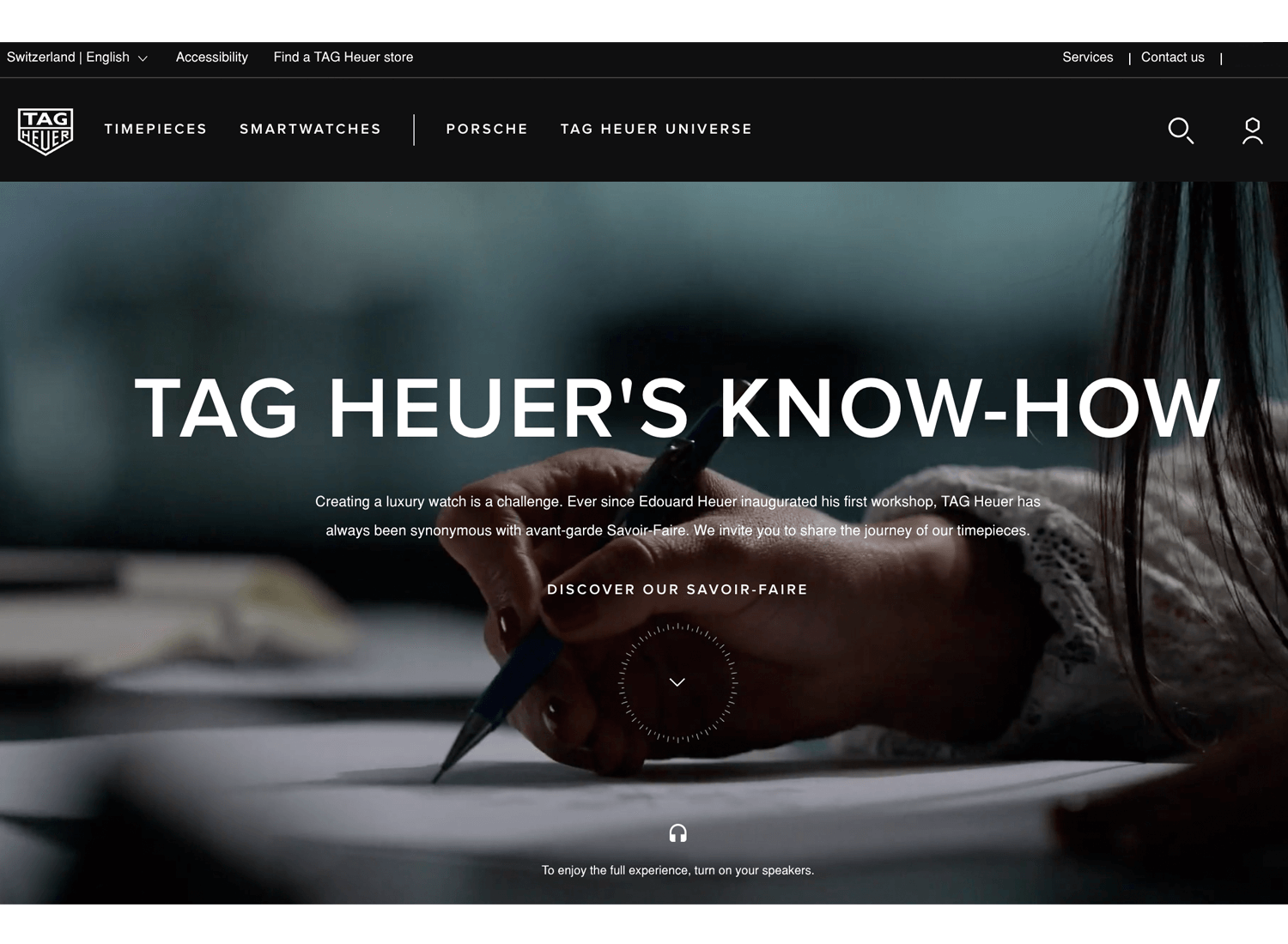 Website backgrounds - Tag Heuer