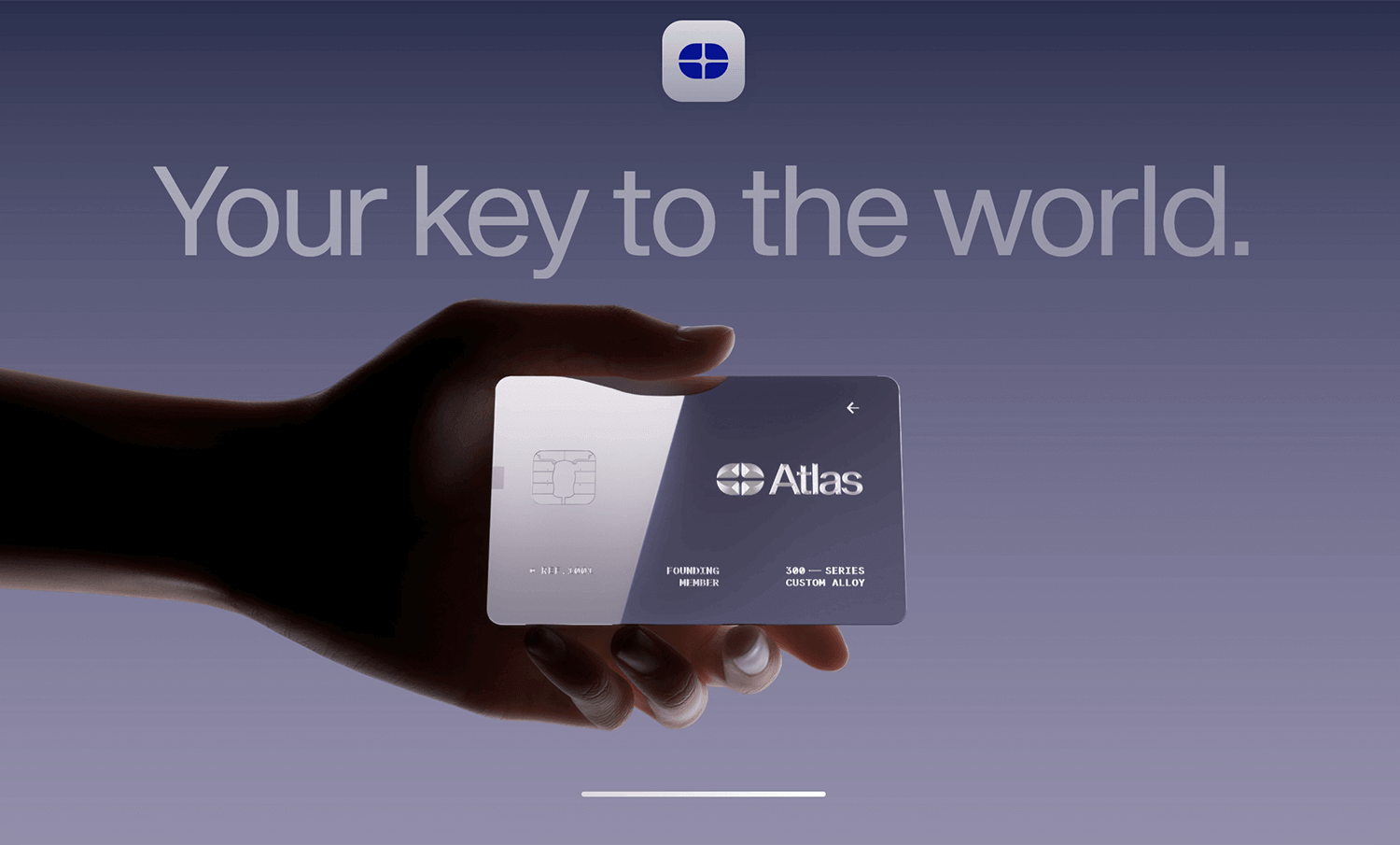 Atlas Card website background