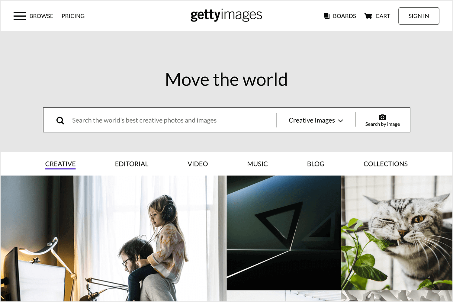 getty images as source of paid backgrounds