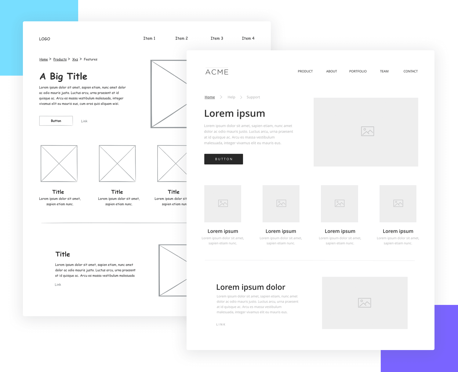 what is a wireframe in UX design process